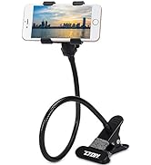 Metal-Enhanced Cell Phone Holder, ZTON Mobile Phone Stand, Lazy Bracket, Flexible Long Arms Clip ...