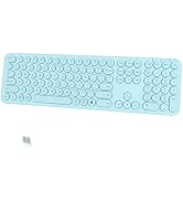 Cloud-W Silent Wireless Keyboard, Bluetooth/2.4G Dual-Mode (Blue) | Cloud-W Bluetooth & 2.4G dual...