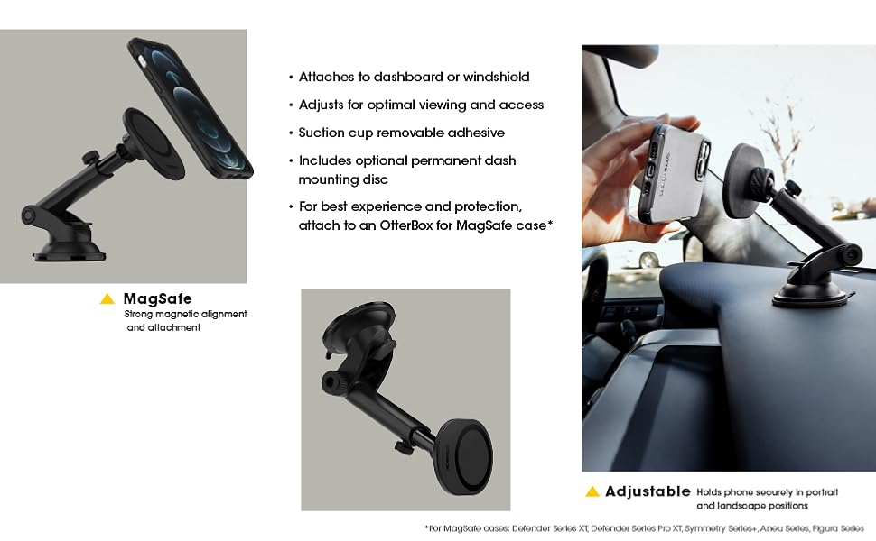 iphone car windshield mount, car mount for iphone,car dash mount with magsafe,magsafe car dash mount