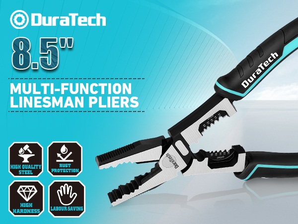 DURATECH 8.5 Inch Linesman Pliers