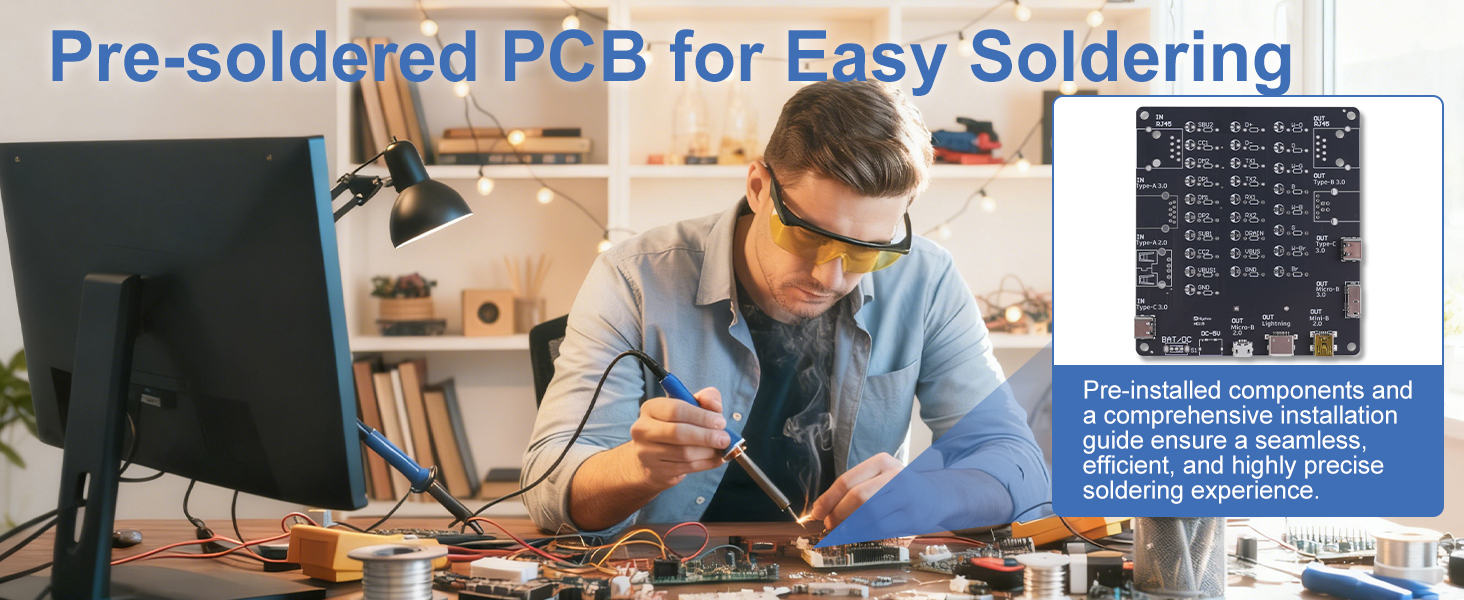 pre-soldered PCB