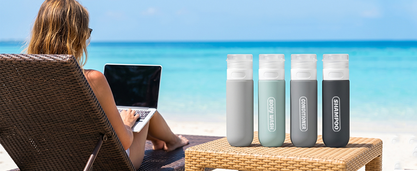 silicone travel bottles