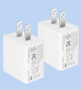 USB Wall Charger, Wall Plug 5V 2A 10W AC Power Adapter, Compatible with Security Camera, Phone, T...