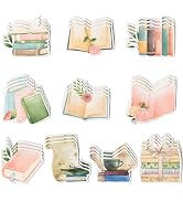 Xqumoi 30 Pack Book Lover Sticky Notes - Book Club Self Sticky Notepads Cute Writing Memo Pads fo...