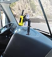 HYS Heavy Duty Drill Base Mount for Smartphones&All HT Amateur Radio with Belt Clip, Drill Base T...