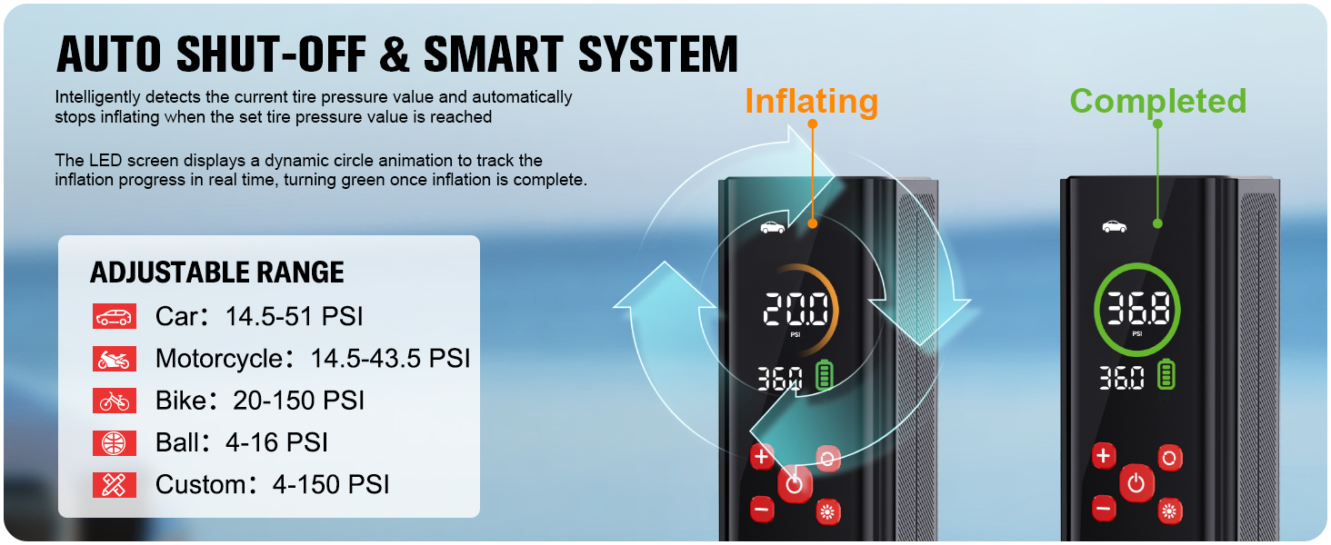 tire pump for car portable