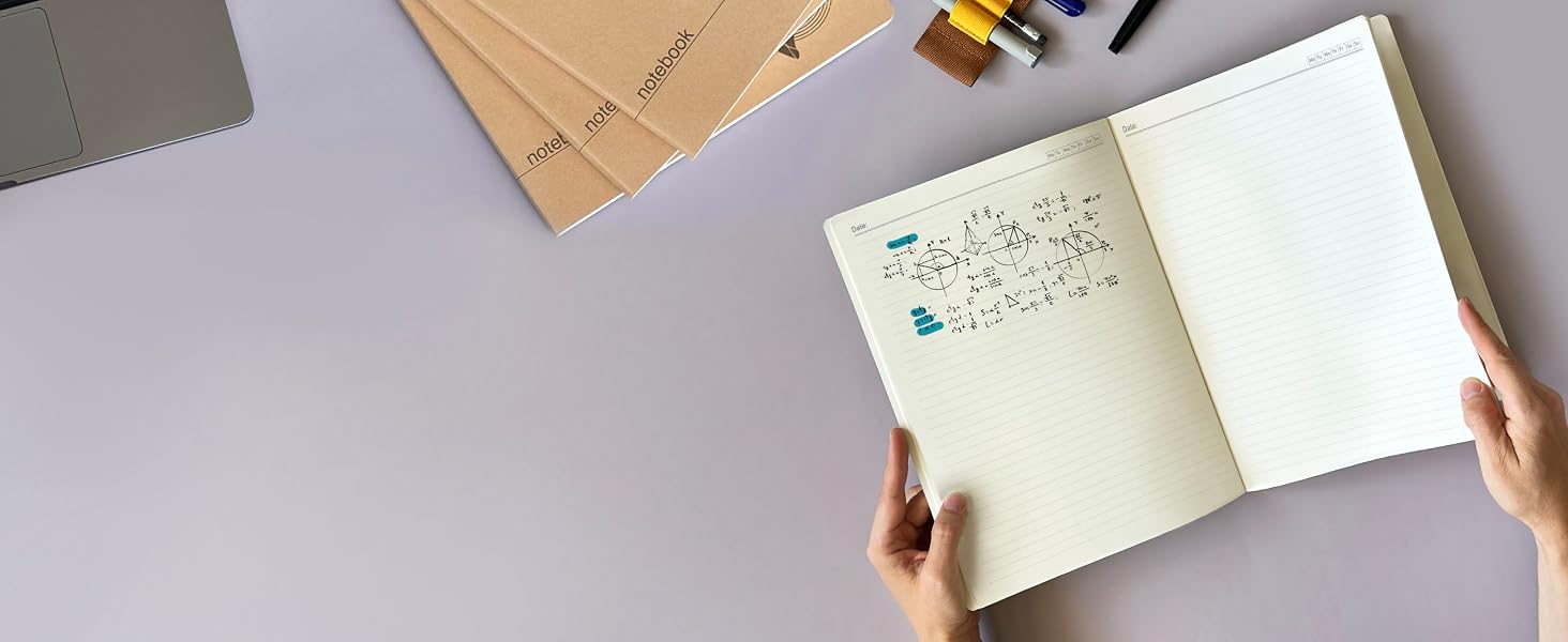 A4 lined notebook set