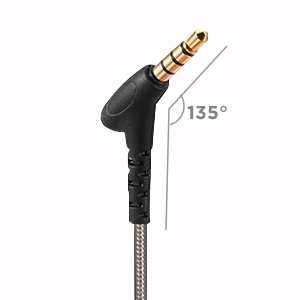 easy plug in more than 90 degrees 3.5mm jack plug innovative designed nice compatible iPhone android