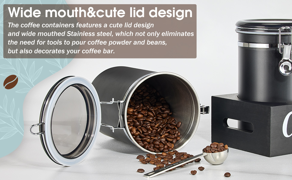 Coffee Canister for Ground Coffee Containers Coffee Station Coffee Bar Accessories Organizer Decor