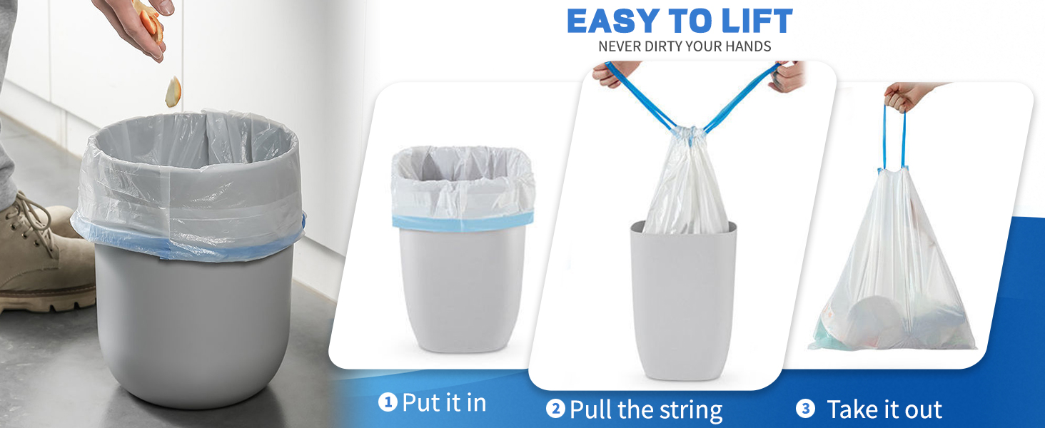 Trash Bags Drawstring