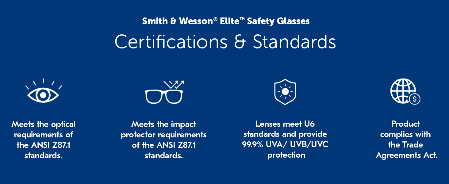 Smith & Wesson Elite Safety Glasses