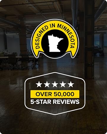 Designed in Minnesota, over 50,000 5-star reviews
