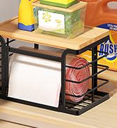 Sevenblue 2 Pack Stackable Trash Bag Holder with Bamboo Top, 2025 Pro Wall Mount Laundry Room Org...