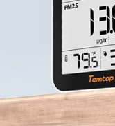 Temtop M10+ WiFi Air Quality Monitor, Rechargeable CO2 Detector with PM2.5 TVOC AQI Temperature a...