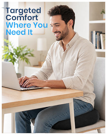 Targeted Comfort Where You Need It. Donut Cushion