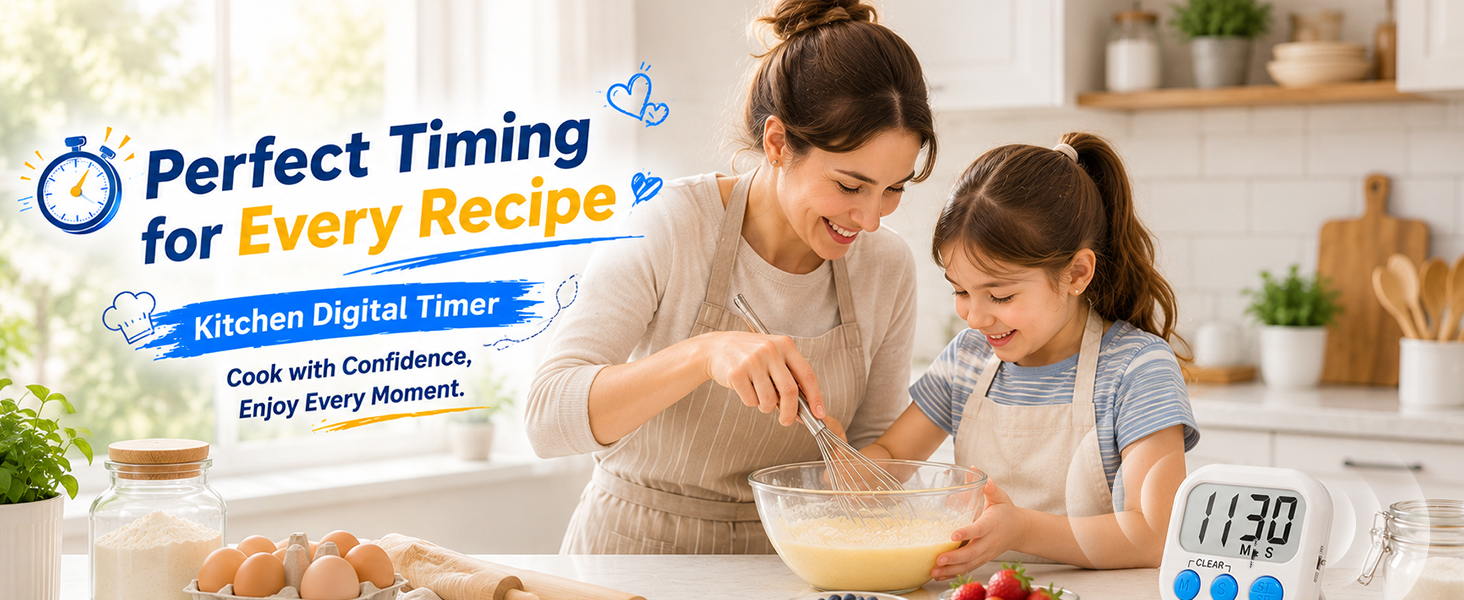 Digital Kitchen Timers for cooking