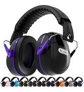 Dr.meter Ear Protection for Gun Range, 31dB SNR Noise Reduction Safety Ear Muffs, Hearing Protect...