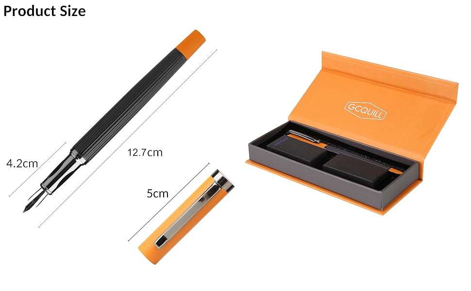 fountain pen size
