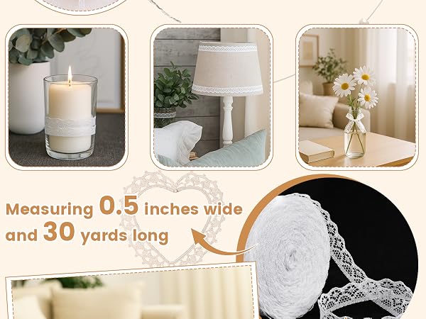 White Lace Ribbon