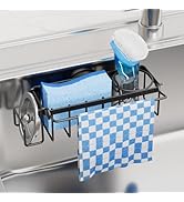 TAILI 4-in-1 Sink Caddy with Strong Suction Cup, Sponge Holder for Kitchen Sink Organizer, Remova...