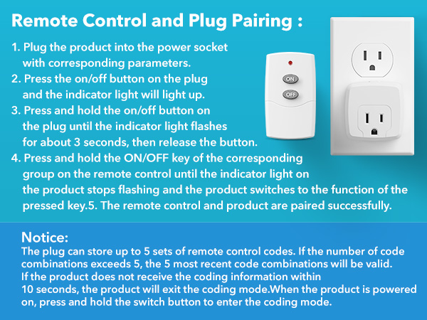 Remote Control and Plug Pairing