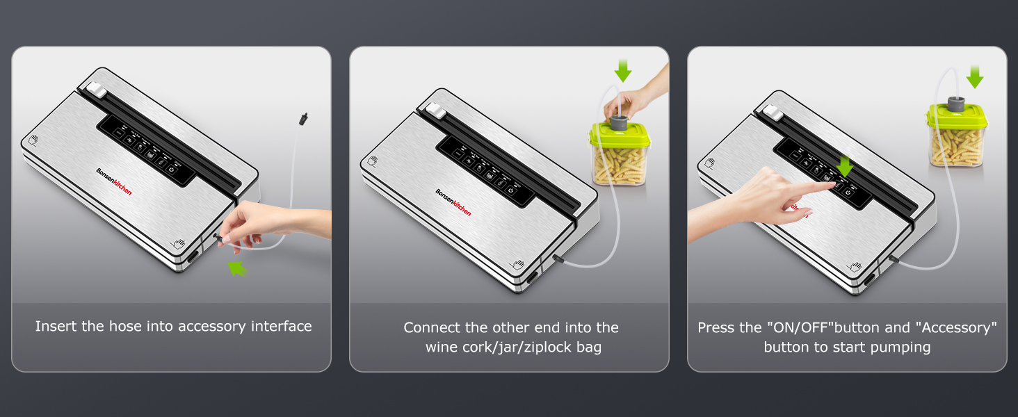 Bonsenkitchen Vacuum Sealer for Food