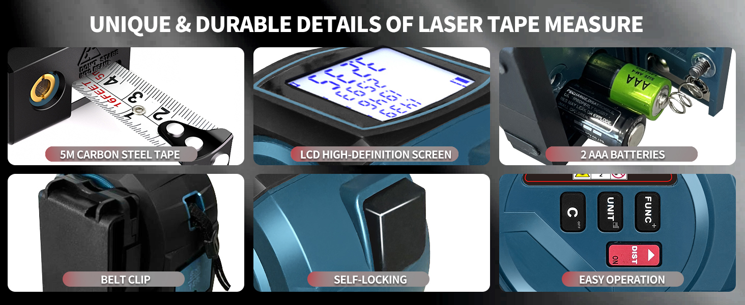 measuring tape with laser