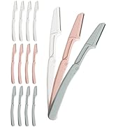 Eyebrow Razor, 15 Pcs Dermaplane Razor for Face, Foldable for Women and Men by MoHern