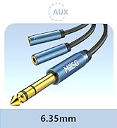 1/4 male to dual 3.5mm adapter