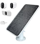 JJMASEE Solar Panel Charger for Arlo Pro 4/5S 2K,Ultra 2/XL,Pro 3/4 XL,Ultra/Go 2–13FT Weatherpro...