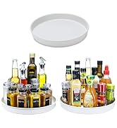Amolliar Lazy Susan, 10" 3Pack, Non-Skid Turntable Organizer for Cabinet, Kitchen, Fridge, Pantry...