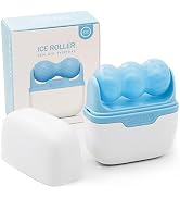 Ice Roller for Face and Eyes - Facial Skin Care Tools with 2 Roller and Carry Case to Reduce Puff...