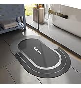 MontVoo Bath Mat-Bathroom Mat Bathroom Rug Absorbent Non Slip Quick Dry Stain Resistant Bath Mat ...