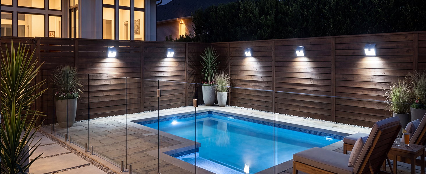 fence lights solar powered