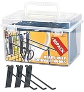 Alyoen Gridwall Hooks 6in, Black Metal Display Hooks for Grid Wall, Gridwall Accessories for Reta...