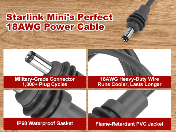 starlink mini power cable