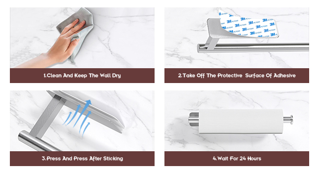 stick on paper towel holder