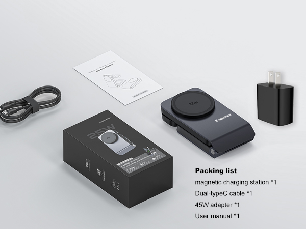 MagSafe Charger 25W Magnetic Wireless Charger Dock iPhone Pixel 10, AirPods