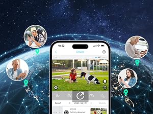 Wireless camera no internet needed supports multi-user access