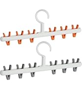Foshine Clothes Hanger 2 Pack Clothes Drying Racks Windproof for Drying Socks Bras Underwears Bab...