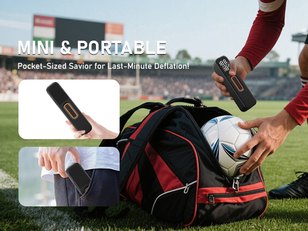 portable soccer ball pump