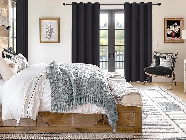 door curtain door Curtains blackout single curtain panel drapes