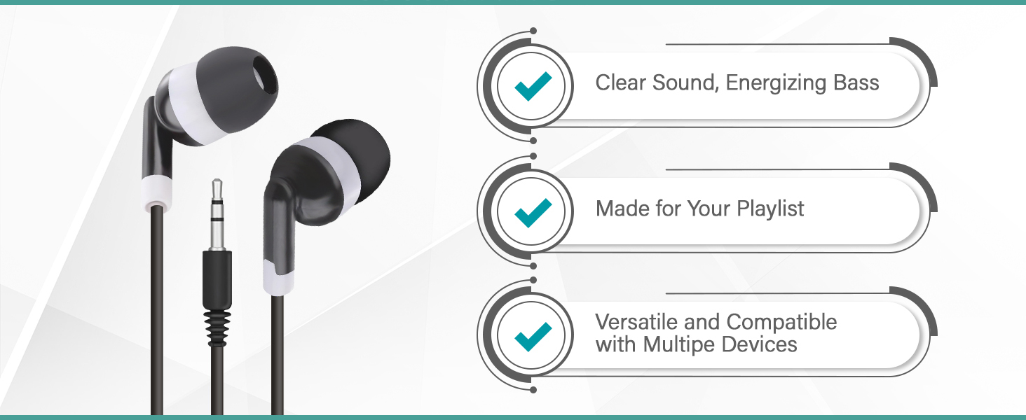 bulk headphones earbuds ear buds for classroom disposable wired school in schools student