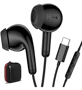 USB C Earbuds, USB Type-C Headphones for iPad 10th Generation iPhone 16 Plus 15 Pro iPad 11th Gen...
