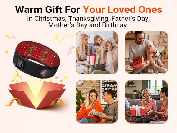 red light therapy belt with vibration massage