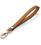 Hamdecro Wristlet Strap, Genuine Leather Wrist Lanyard Hand Strap Replacement for Wallet Purse Cl...
