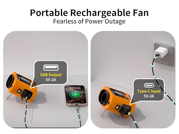portable rechargeable fan