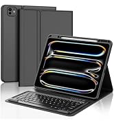 BORIYUAN Keyboard Case for New iPad Pro 13 Inch (M4) 2024, Detachable Wireless Bluetooth Keyboard...