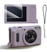 Tedubax Silicone Case for Canon PowerShot ELPH 360/IXY 650 with Screen Protector and Lanyard,Soft...