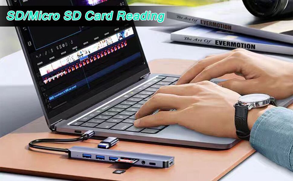 USB C Hub USB Hub 3.0, Multiport USB A & C Adapter